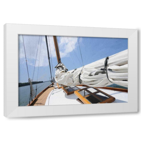 Topside White Modern Wood Framed Art Print by Foschino, Suzanne