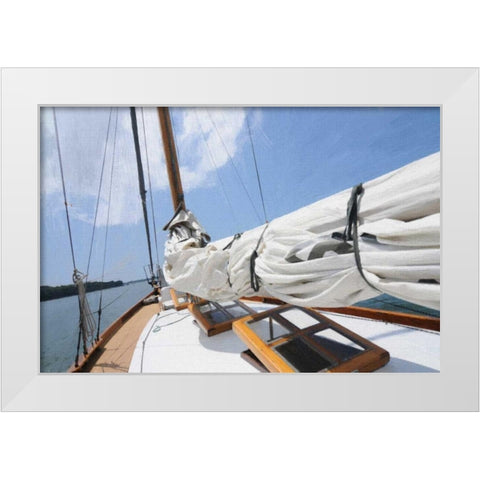 Topside White Modern Wood Framed Art Print by Foschino, Suzanne
