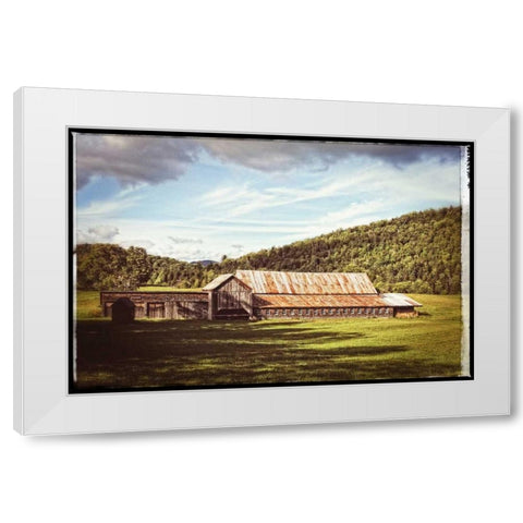 Country Barn 3 Vintage White Modern Wood Framed Art Print by Foschino, Suzanne
