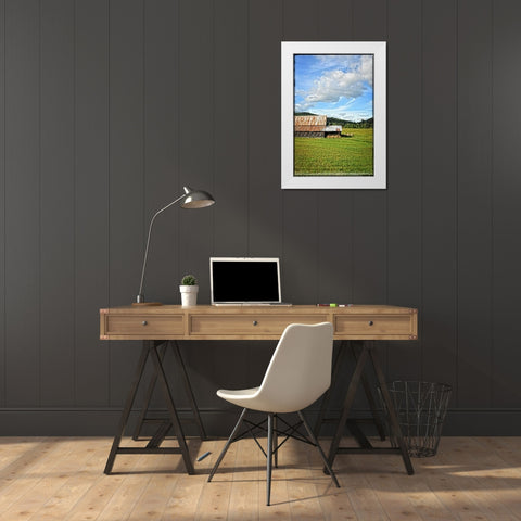 Country Barn 5  White Modern Wood Framed Art Print by Foschino, Suzanne