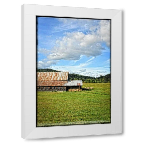 Country Barn 5  White Modern Wood Framed Art Print by Foschino, Suzanne