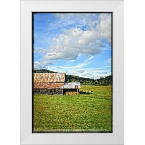 Country Barn 5  White Modern Wood Framed Art Print by Foschino, Suzanne