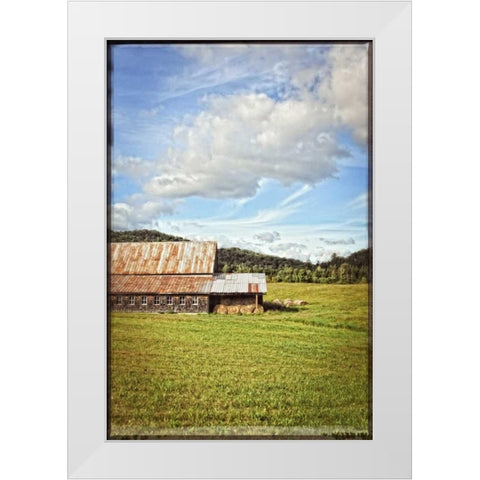 Country Barn 5 Vintage White Modern Wood Framed Art Print by Foschino, Suzanne