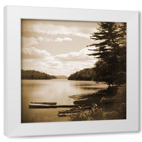 The Narrows Gateway B White Modern Wood Framed Art Print by Foschino, Suzanne