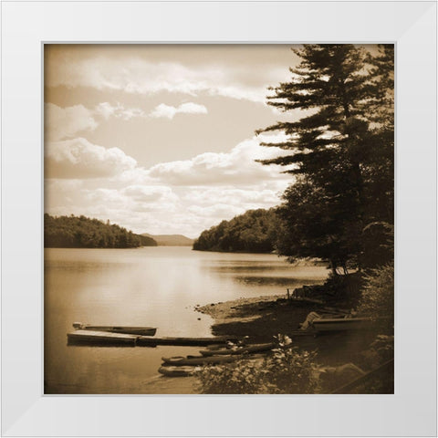 The Narrows Gateway B White Modern Wood Framed Art Print by Foschino, Suzanne