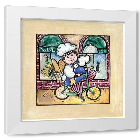 Special Delivery White Modern Wood Framed Art Print by Galaxy of Graphics
