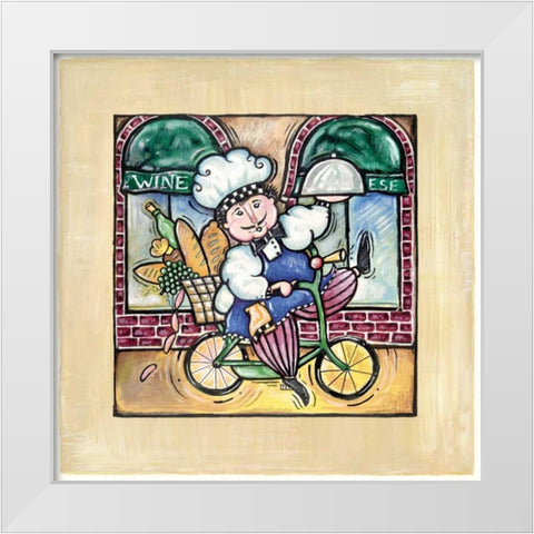 Special Delivery White Modern Wood Framed Art Print by Galaxy of Graphics