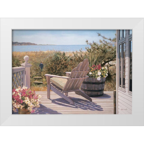 Shelter Island II White Modern Wood Framed Art Print by DeSantis, Bob