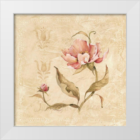 Perfect Peony II White Modern Wood Framed Art Print by Robinson, Carol