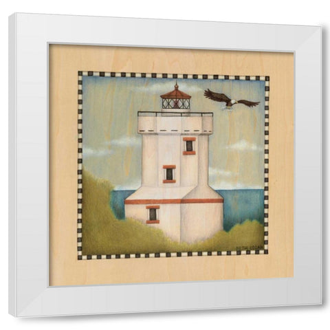 Lighthouse Cove IV White Modern Wood Framed Art Print by Logan, Beth