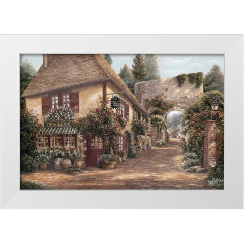 Ruelle Saint Amant White Modern Wood Framed Art Print by Brown, Betsy
