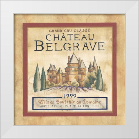 Chateau Belgrave 1999 White Modern Wood Framed Art Print by Henson, Richard