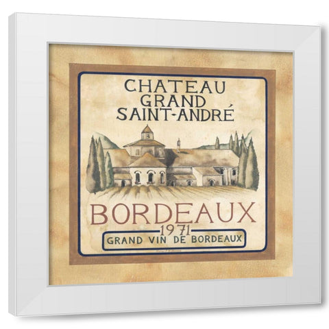 Bordeaux 1971 White Modern Wood Framed Art Print by Henson, Richard