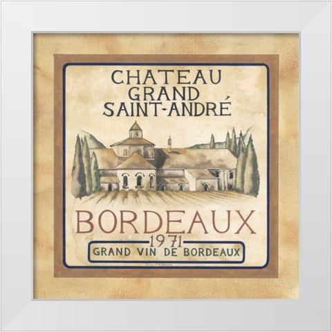 Bordeaux 1971 White Modern Wood Framed Art Print by Henson, Richard