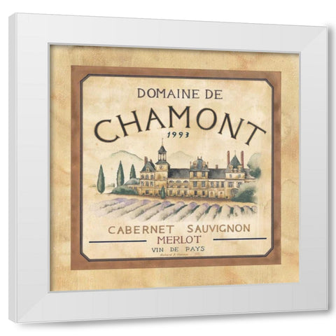 Domaine de Chamont 1993 White Modern Wood Framed Art Print by Henson, Richard