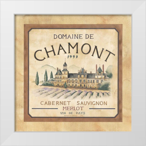 Domaine de Chamont 1993 White Modern Wood Framed Art Print by Henson, Richard