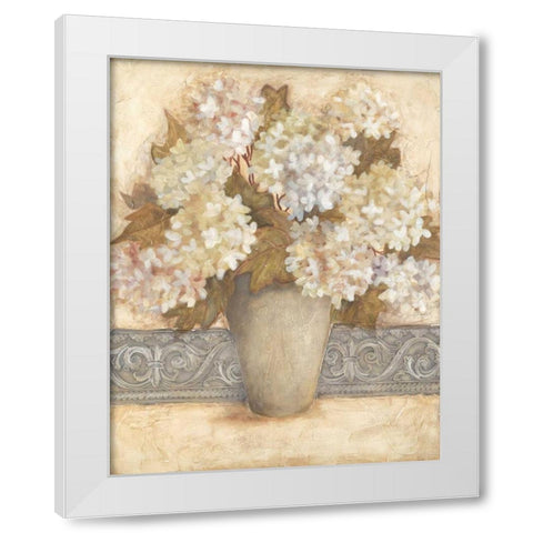 Carols Bouquet I White Modern Wood Framed Art Print by Robinson, Carol