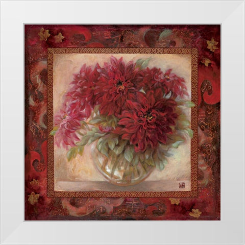 Red Enchantment II White Modern Wood Framed Art Print by Lee, Su Yue