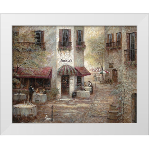 Angelos White Modern Wood Framed Art Print by Manning, Ruane