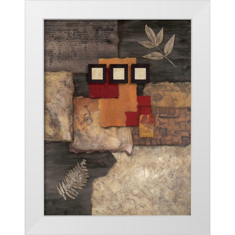 Designer Foliage I White Modern Wood Framed Art Print by Olson, Norm
