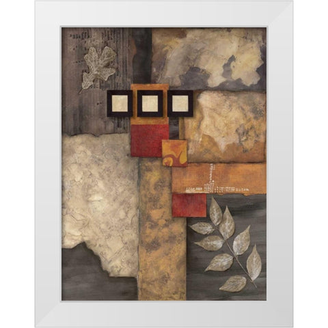 Designer Foliage II White Modern Wood Framed Art Print by Olson, Norm