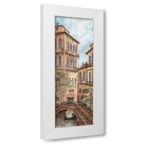 Holiday in Venice I White Modern Wood Framed Art Print by Manning, Ruane
