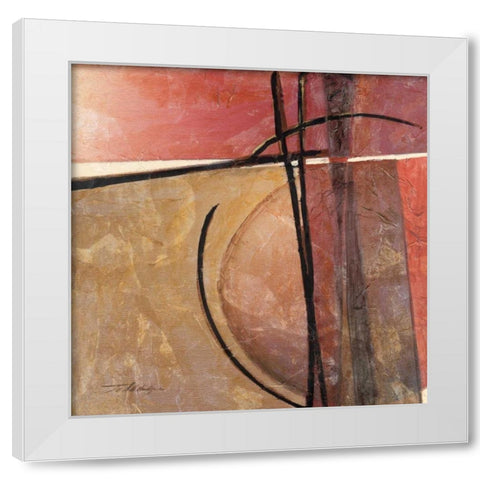 Movement II White Modern Wood Framed Art Print by Alldredge, Joy