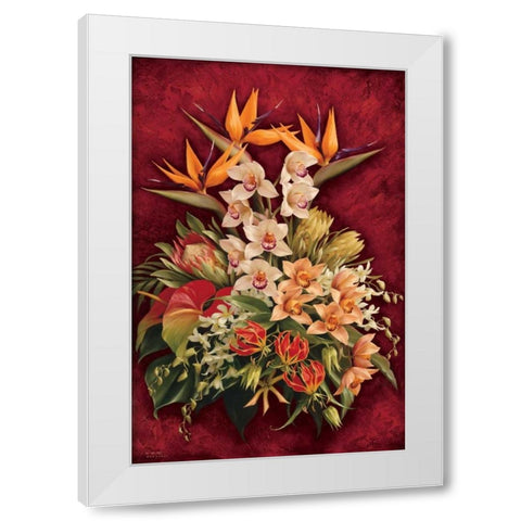 Rare Exotics I White Modern Wood Framed Art Print by Levashov, Igor