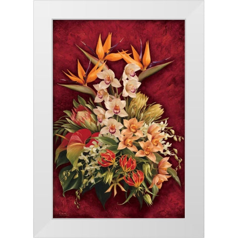 Rare Exotics I White Modern Wood Framed Art Print by Levashov, Igor