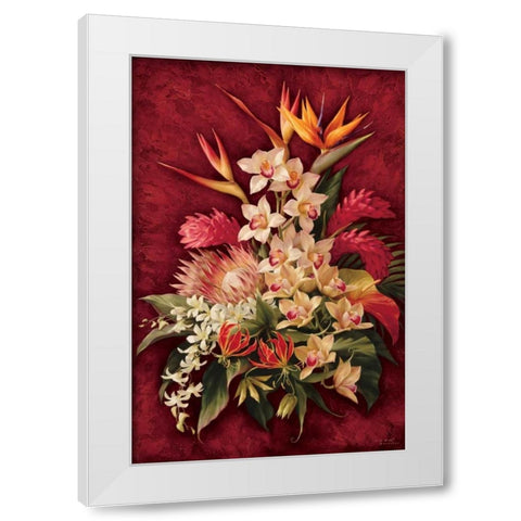 Rare Exoitcs II White Modern Wood Framed Art Print by Levashov, Igor