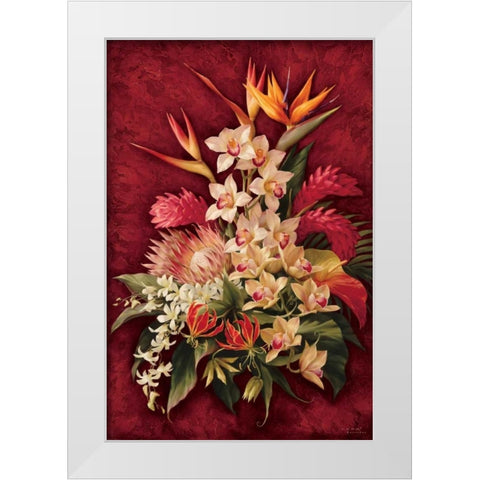 Rare Exoitcs II White Modern Wood Framed Art Print by Levashov, Igor