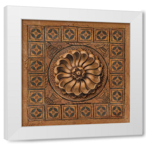 Mystic Medallion I White Modern Wood Framed Art Print by Pattinian, Merri