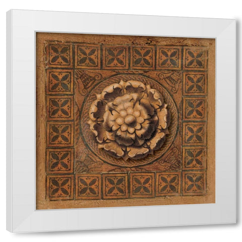 Mystic Medallion II White Modern Wood Framed Art Print by Pattinian, Merri