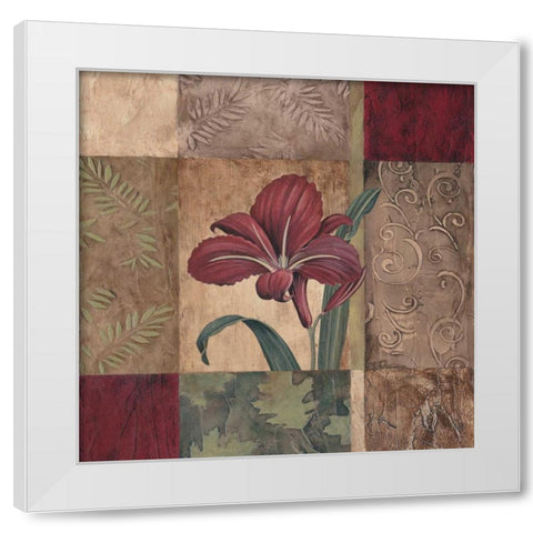 Jewel Tones II White Modern Wood Framed Art Print by Donovan, Maria