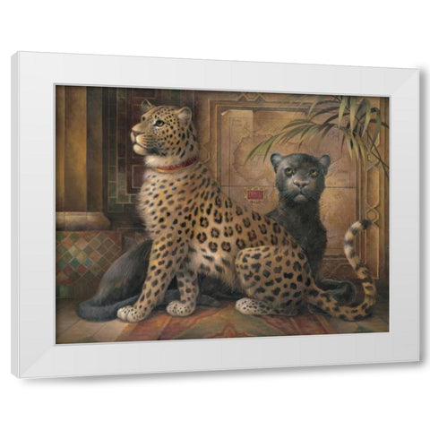 Global Revolution II White Modern Wood Framed Art Print by Vollherbst-Lane, Elaine