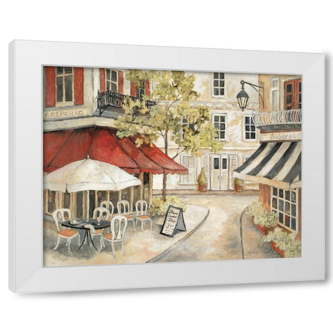 Daytime Cafe I White Modern Wood Framed Art Print by Olson, Charlene
