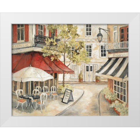 Daytime Cafe I White Modern Wood Framed Art Print by Olson, Charlene