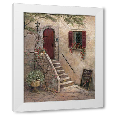 Estudio de Danza White Modern Wood Framed Art Print by Manning, Ruane