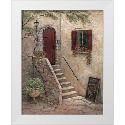 Estudio de Danza White Modern Wood Framed Art Print by Manning, Ruane