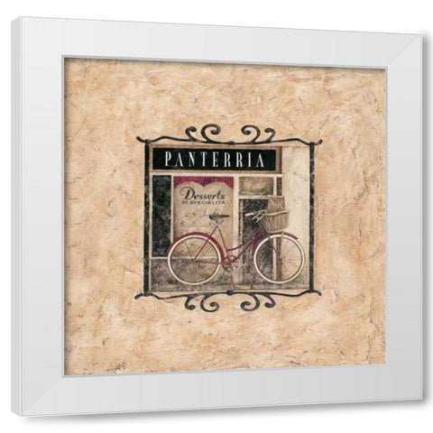 Panterria White Modern Wood Framed Art Print by Donovan, Maria