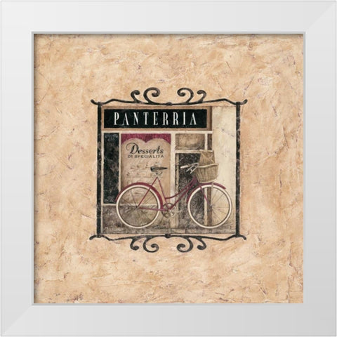 Panterria White Modern Wood Framed Art Print by Donovan, Maria