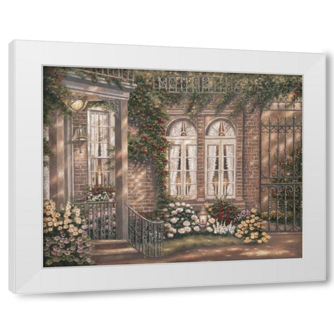 New Orleans Twilight I White Modern Wood Framed Art Print by Brown, Betsy