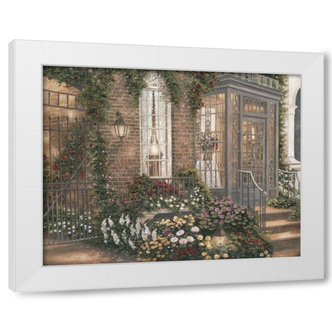 New Orleans Twilight II White Modern Wood Framed Art Print by Brown, Betsy