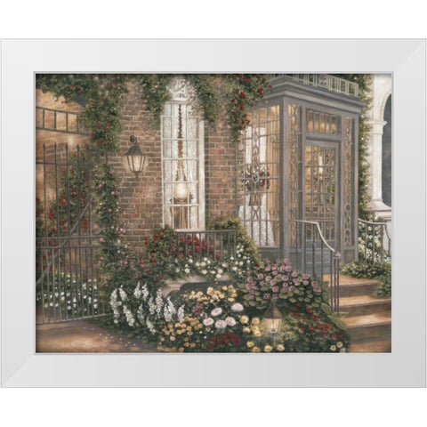 New Orleans Twilight II White Modern Wood Framed Art Print by Brown, Betsy
