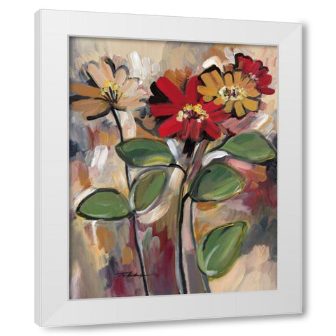 Daisy Divine I White Modern Wood Framed Art Print by Alldredge, Joy