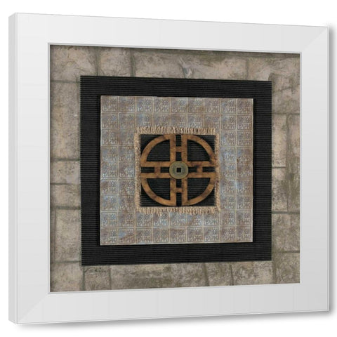 Happiness White Modern Wood Framed Art Print by Pattinian, Merri