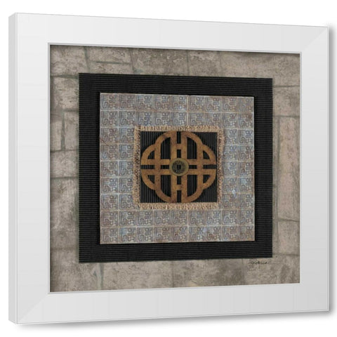 Longevity White Modern Wood Framed Art Print by Pattinian, Merri