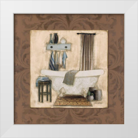 Do Not Disturb II White Modern Wood Framed Art Print by Robinson, Carol