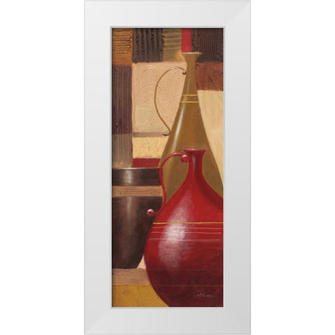 World Spice I White Modern Wood Framed Art Print by Curtis, Paul