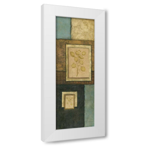 Teal Temptation I White Modern Wood Framed Art Print by Olson, Norm